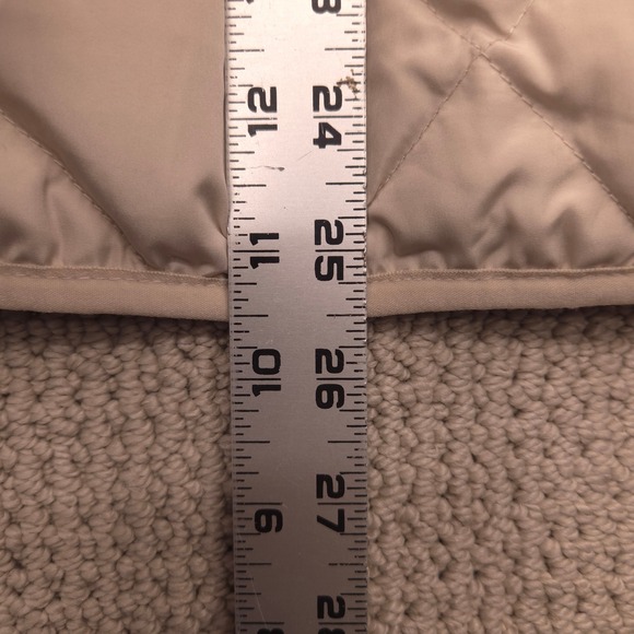 Woolrich Duck Down Quilted Full Zip Puffer Vest Beige Womens Medium - Picture 6 of 6